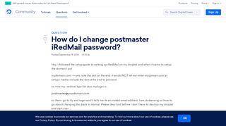 
                            8. How do I change postmaster iRedMail password? | DigitalOcean