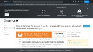 
                            6. How do I change the account in use for Hangouts (Chrome app) (or ...