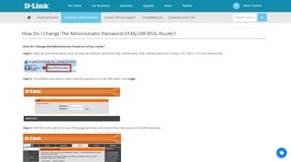 
                            12. How do I change the Administrator Password of ... - D-Link - Vietnam