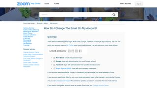 
                            8. How Do I Change the Email on My Account? – Zoom Help Center