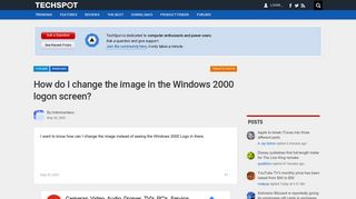 
                            2. How do I change the image in the Windows 2000 logon screen ...