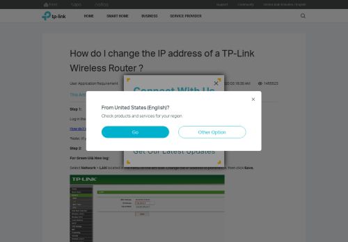 
                            2. How do I change the IP address of a TP-Link Wireless ...