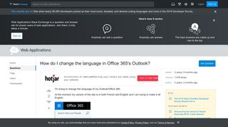 
                            8. How do I change the language in Office 365's Outlook? - Web ...