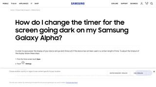 
                            11. How do I change the timer for the screen going dark on my Samsung ...
