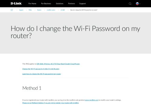 
                            8. How do I change the Wi-Fi password on my router? | D-Link ...