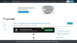 
                            8. How do I change users in Google Keep's chrome app? - ...