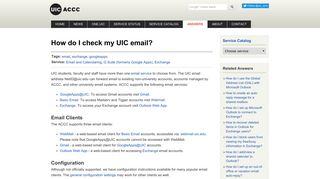 
                            2. How do I check my UIC email? | Academic Computing and ...