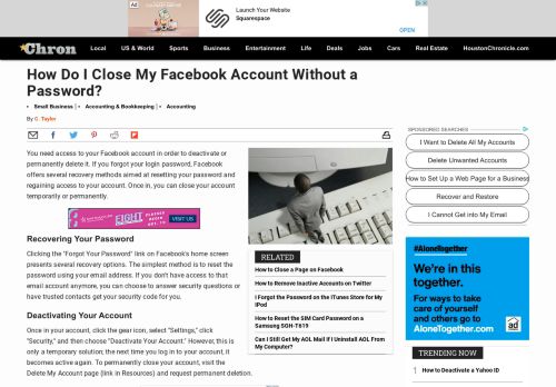 
                            13. How Do I Close My Facebook Account Without a Password? | Chron ...