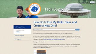 
                            8. How Do I Close My Haiku Class, and Create A New One? – Tech ...