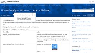 
                            9. How do I configure IBM Verse on an Android device? - Traveler