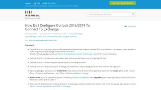 
                            9. How Do I Configure Outlook 2016/2019 To Connect To Exchange ...