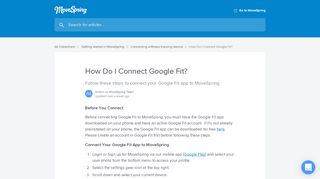 
                            13. How Do I Connect Google Fit? | MoveSpring Help Center
