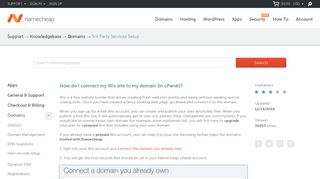 
                            1. How do I connect my Wix site to my domain (in cPanel)? - Domains