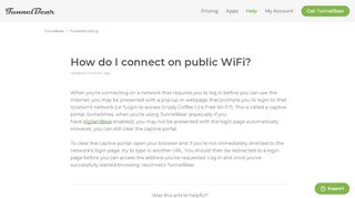 
                            4. How do I connect on public WiFi? – TunnelBear