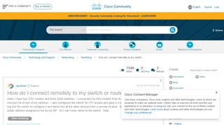 
                            3. How do I connect remotely to my switch ... - Cisco Community