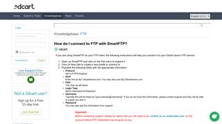 
                            4. How do I connect to FTP with SmartFTP? - 3dcart Support