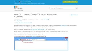 
                            13. How Do I Connect To My FTP Server Via Internet Explorer ...