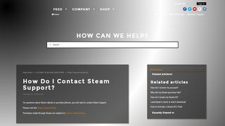 
                            7. How Do I Contact Steam Support? – Help Home