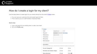 
                            6. How do I create a login for my client? - MINDBODY Support