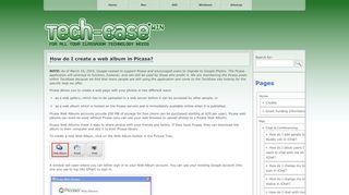 
                            13. How do I create a web album in Picasa? » Images » Windows » Tech ...