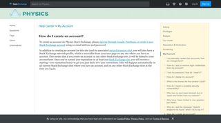 
                            5. How do I create an account? - Help Center - Physics Stack Exchange