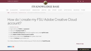 
                            10. How do I create my FSU Adobe Creative Cloud login? | ITS ...