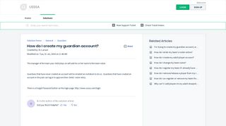 
                            8. How do I create my guardian account? : USSSA