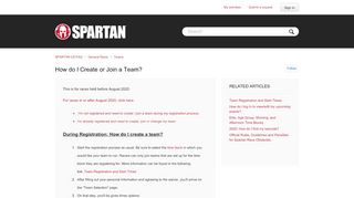 
                            3. How do I Create or Join a Team? – SPARTAN RACE FAQ