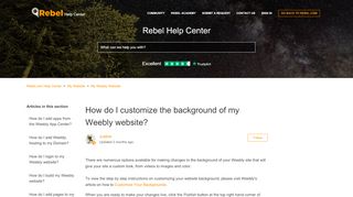 
                            7. How do I customize the background of my Weebly website? – Rebel ...