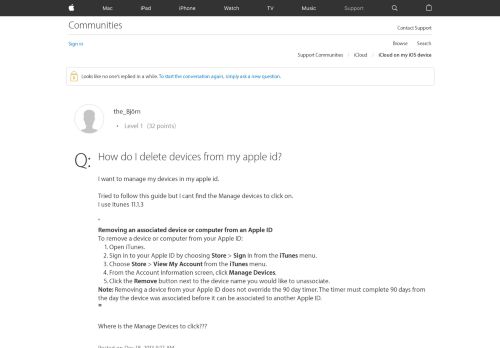 
                            8. How do I delete devices from my apple id? - Apple ...