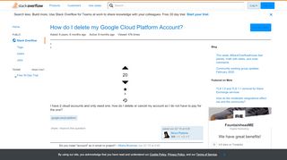 
                            8. How do I delete my Google Cloud Platform Account? - ...