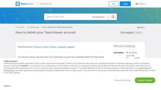 
                            4. How do I delete my TeamViewer account? - TeamViewer Community