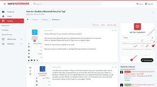 
                            9. how do I disable is Bluetooth Security Tag? | Tom's Hardware Forum