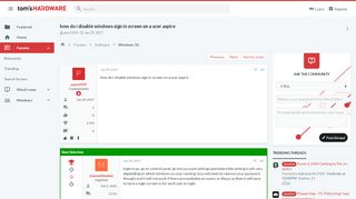 
                            13. how do i disable windows sign in screen on a acer aspire - [Solved ...