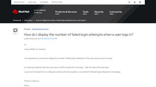 
                            5. How do I display the number of failed login attempts when a user logs ...