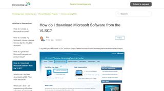 
                            12. How do I download Microsoft Software from the VLSC? – Knowledge ...