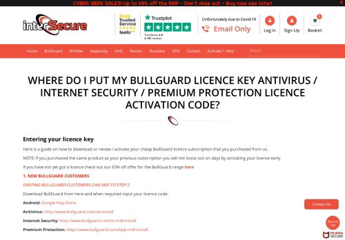 
                            9. How Do I Download or Activate My BullGuard Protection – InterSecure