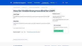 
                            11. How Do I Enable Anonymous Bind for LDAP? - Atlassian ...
