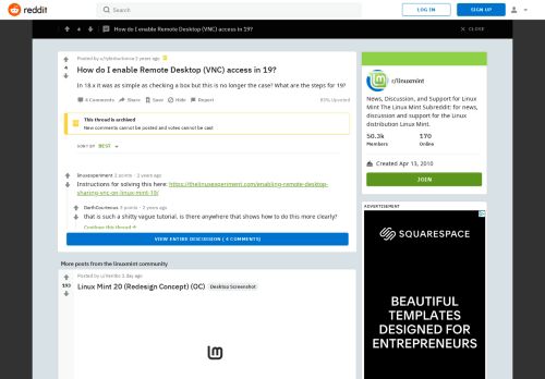 
                            11. How do I enable Remote Desktop (VNC) access in 19? : linuxmint ...