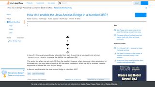 
                            7. How do I enable the Java Access Bridge in a bundled JRE? - Stack ...