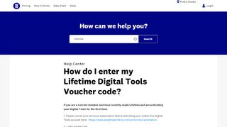 
                            7. How do I enter my Lifetime Digital Tools Voucher ... - Weight Watchers