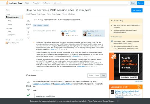 
                            2. How do I expire a PHP session after 30 minutes? - Stack Overflow