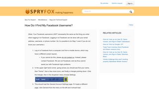 
                            10. How do I find my Facebook username? – Spry Fox Support