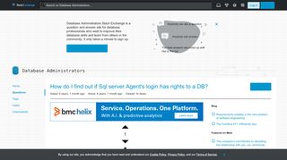 
                            3. How do I find out if Sql server Agent's login has rights to a DB ...