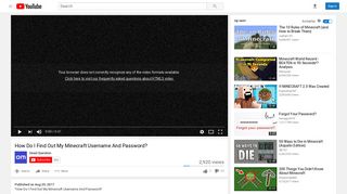 
                            7. How Do I Find Out My Minecraft Username And Password? - YouTube