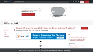 
                            13. How do I find out the recent SSH logins for Centos and their IP ...