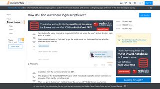 
                            6. How do I find out where login scripts live? - Stack Overflow