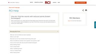 
                            12. How do I find resorts with reduced points (Instant Exchanges)? | RCI ...