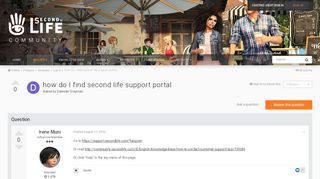 
                            7. how do I find second life support portal - Land - SecondLife Community