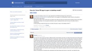 
                            3. How do I force FB app to open in desktop mode? | Communauté d ...
